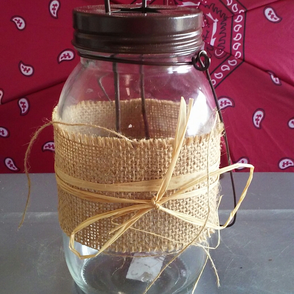 New Mason Jar Tea Light candle holder